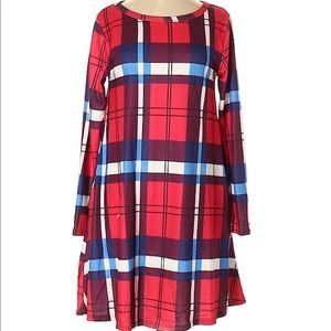 🍂Adorable boutique plaid tunic dress🍁